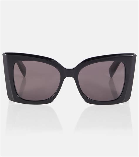 ysl blaze sunglasses black|SL M119 Blaze oversize.